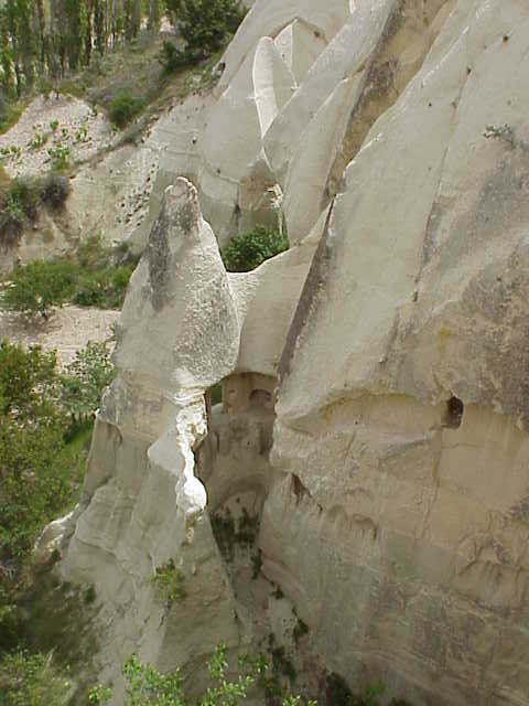   Cave house exposed by erosion  Kizilcukur      Cappadocia